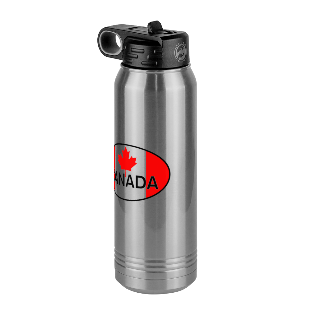 Euro Oval Water Bottle (30 oz) - Canada - Front Right View