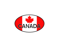 Thumbnail for Euro Oval Water Bottle (30 oz) - Canada - Graphic View