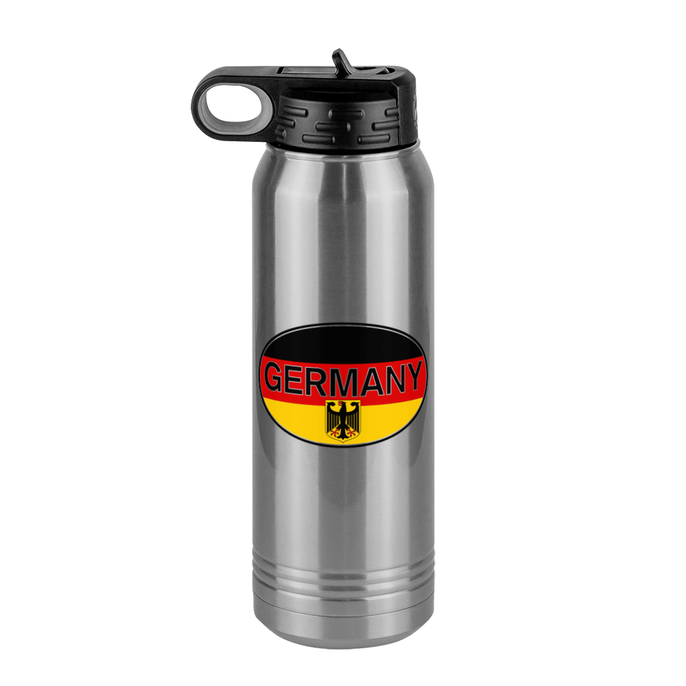 Euro Oval Water Bottle (30 oz) - Germany - Front View