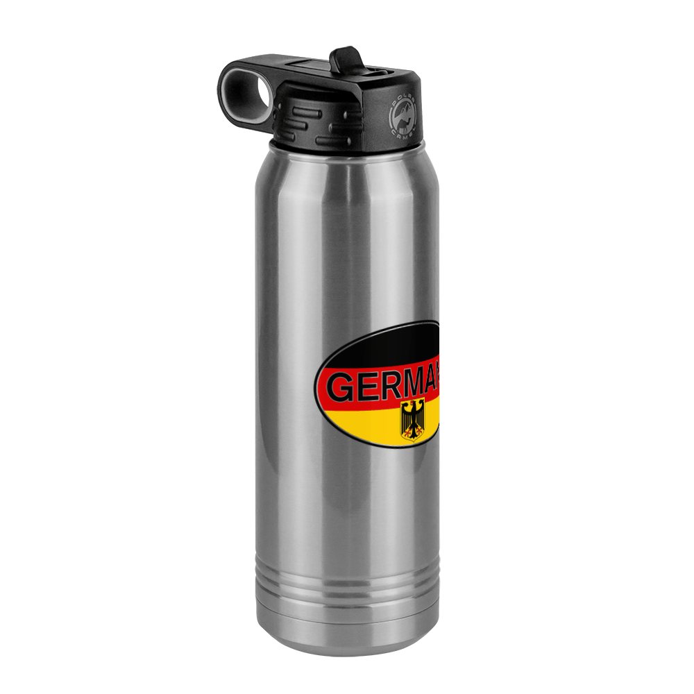 Euro Oval Water Bottle (30 oz) - Germany - Front Left View