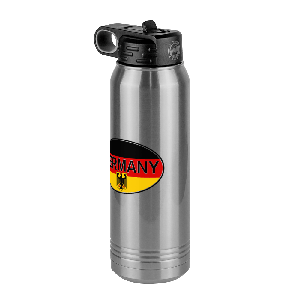 Euro Oval Water Bottle (30 oz) - Germany - Front Right View