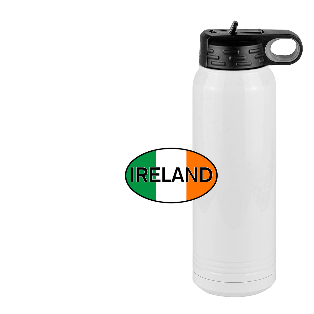 Euro Oval Water Bottle (30 oz) - Ireland - Design View