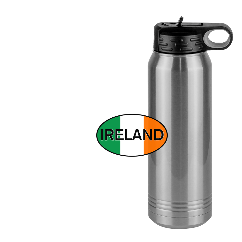 Euro Oval Water Bottle (30 oz) - Ireland - Design View