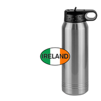 Thumbnail for Euro Oval Water Bottle (30 oz) - Ireland - Design View