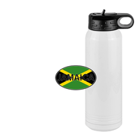 Thumbnail for Euro Oval Water Bottle (30 oz) - Jamaica - Design View