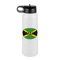 Thumbnail for Euro Oval Water Bottle (30 oz) - Jamaica - Front View