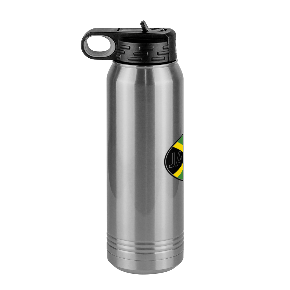 Euro Oval Water Bottle (30 oz) - Jamaica - Left View
