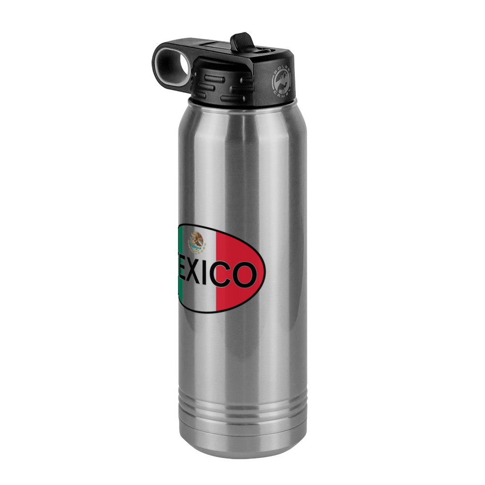 Euro Oval Water Bottle (30 oz) - Mexico - Front Right View