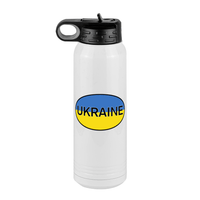 Thumbnail for Euro Oval Water Bottle (30 oz) - Ukraine - Front View