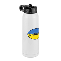 Thumbnail for Euro Oval Water Bottle (30 oz) - Ukraine - Front Left View