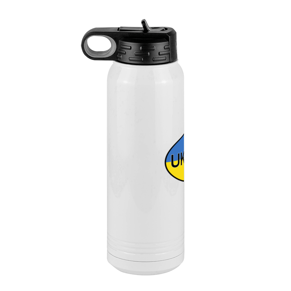 Euro Oval Water Bottle (30 oz) - Ukraine - Left View