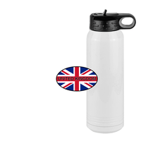 Thumbnail for Euro Oval Water Bottle (30 oz) - United Kingdom - Design View