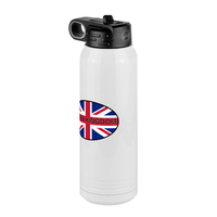 Thumbnail for Euro Oval Water Bottle (30 oz) - United Kingdom - Front Right View