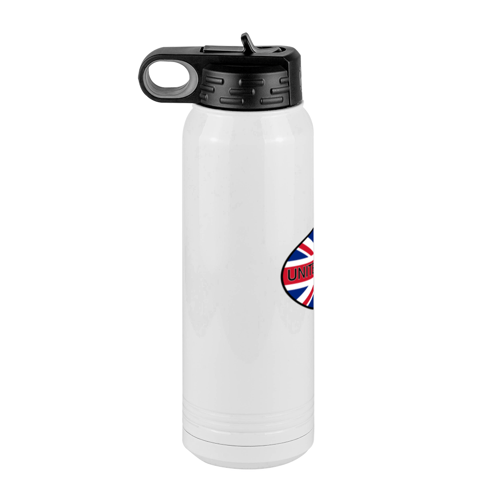 Euro Oval Water Bottle (30 oz) - United Kingdom - Left View