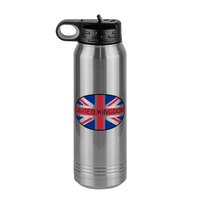 Thumbnail for Euro Oval Water Bottle (30 oz) - United Kingdom - Front View