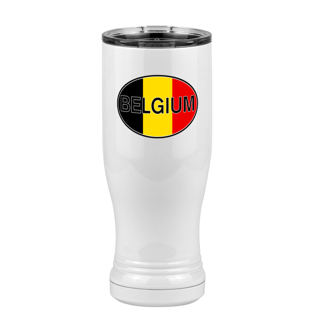 Euro Oval Pilsner Tumbler (14 oz) - Belgium - Left View