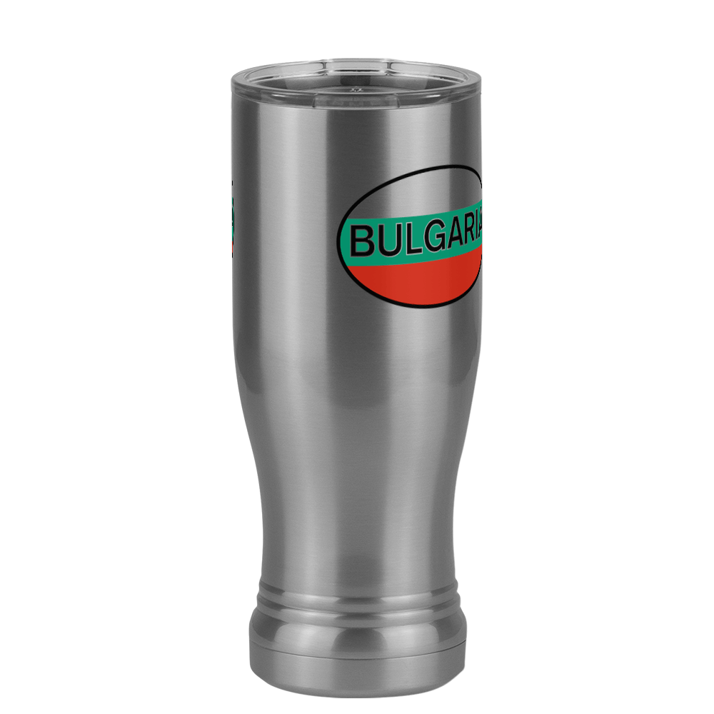 Euro Oval Pilsner Tumbler (14 oz) - Bulgaria - Front Right View
