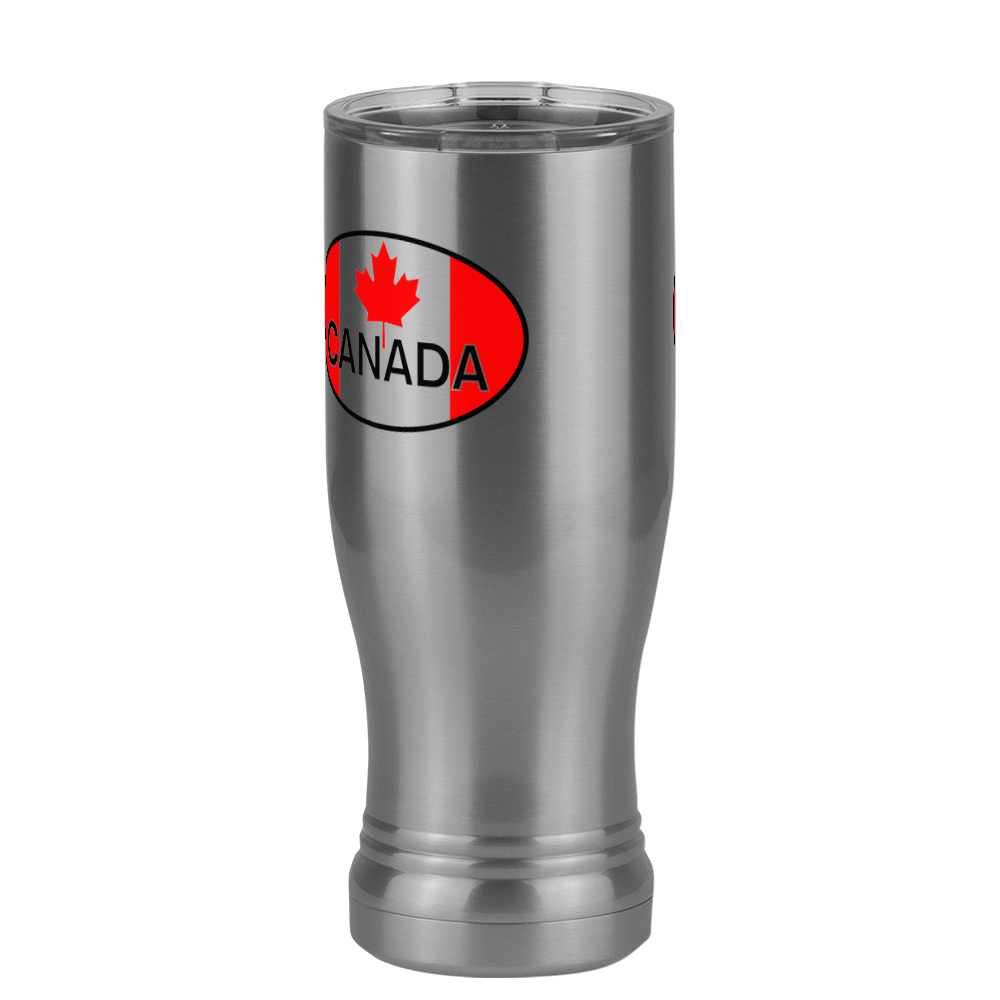 Euro Oval Pilsner Tumbler (14 oz) - Canada - Front Left View