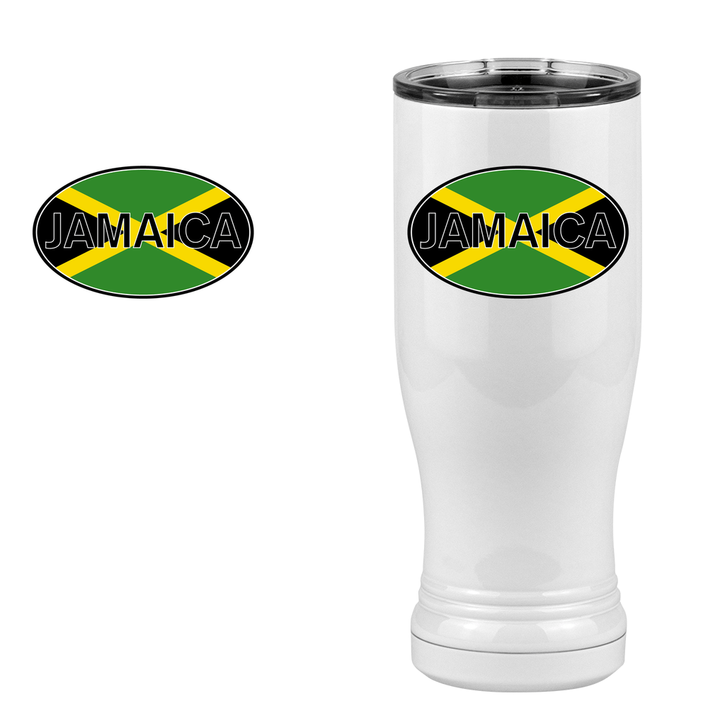 Euro Oval Pilsner Tumbler (14 oz) - Jamaica - Design View