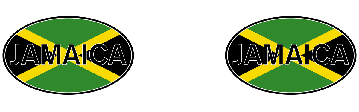 Euro Oval Pilsner Tumbler (14 oz) - Jamaica - Graphic View