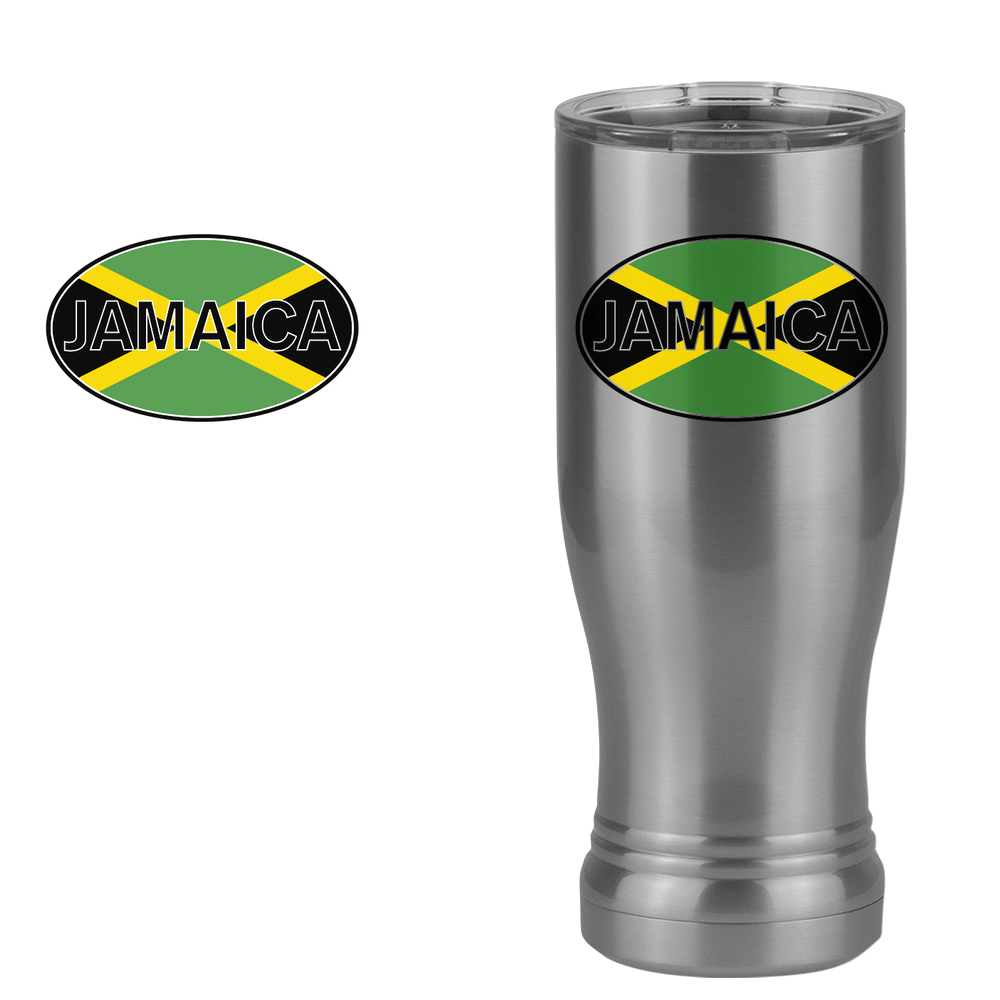 Euro Oval Pilsner Tumbler (14 oz) - Jamaica - Design View