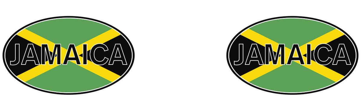 Euro Oval Pilsner Tumbler (14 oz) - Jamaica - Graphic View