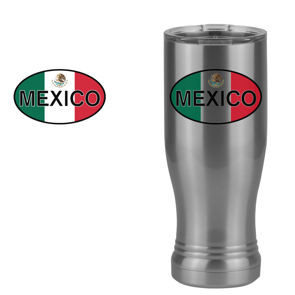 Euro Oval Pilsner Tumbler (14 oz) - Mexico - Design View