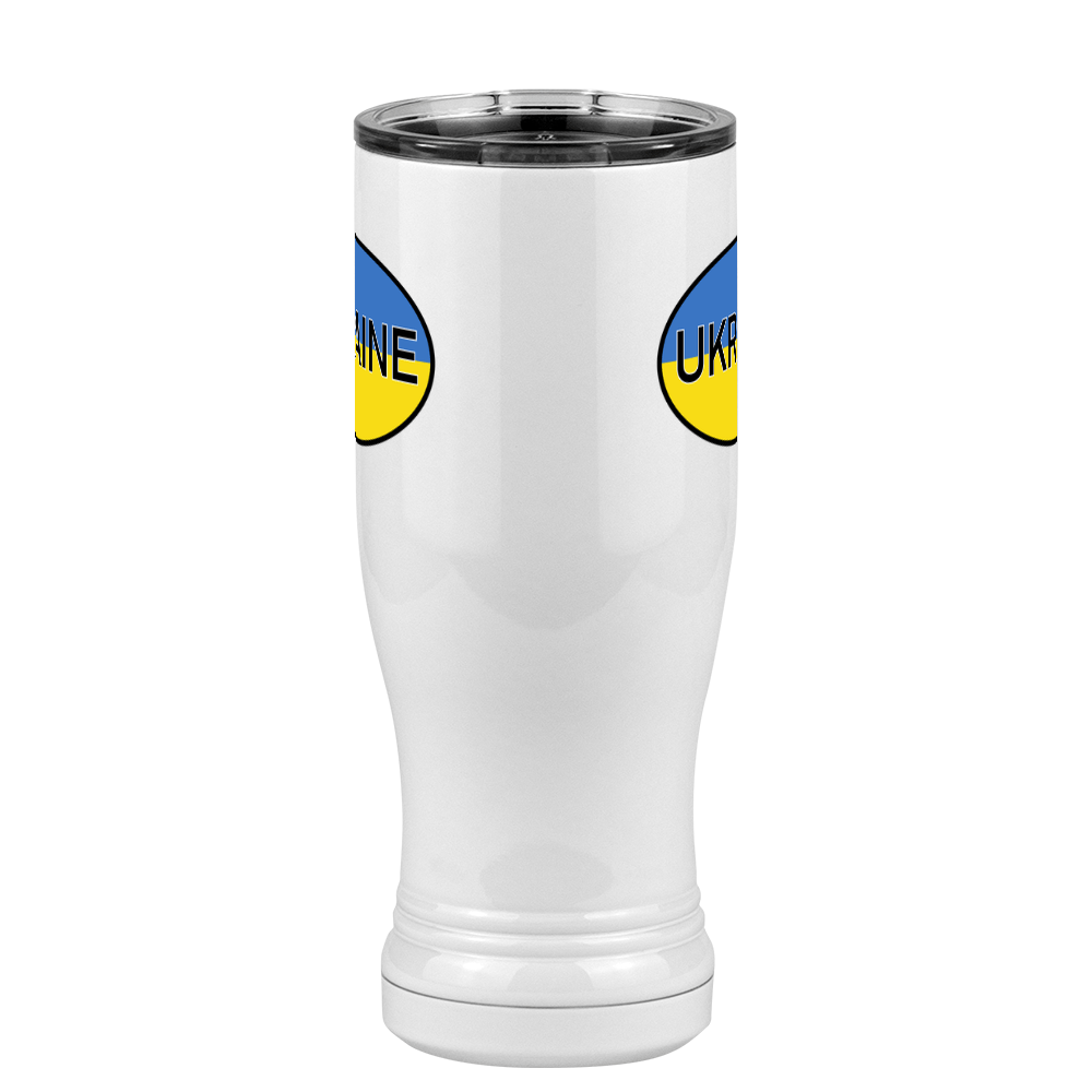 Euro Oval Pilsner Tumbler (14 oz) - Ukraine - Front View