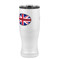 Thumbnail for Euro Oval Pilsner Tumbler (14 oz) - United Kingdom - Front Left View