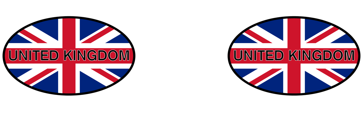 Euro Oval Pilsner Tumbler (14 oz) - United Kingdom - Graphic View