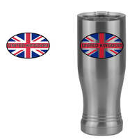 Thumbnail for Euro Oval Pilsner Tumbler (14 oz) - United Kingdom - Design View