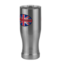 Thumbnail for Euro Oval Pilsner Tumbler (14 oz) - United Kingdom - Front Left View