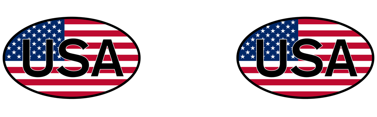 Euro Oval Pilsner Tumbler (14 oz) - United States - Graphic View