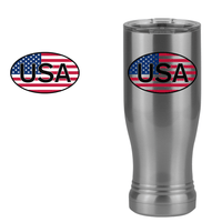 Thumbnail for Euro Oval Pilsner Tumbler (14 oz) - United States - Design View