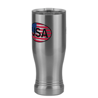 Thumbnail for Euro Oval Pilsner Tumbler (14 oz) - United States - Front Left View