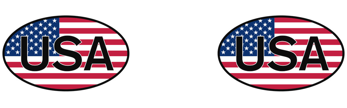 Euro Oval Pilsner Tumbler (14 oz) - United States - Graphic View