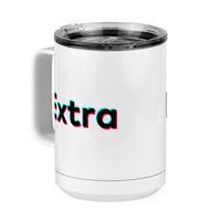 Thumbnail for Extra Coffee Mug Tumbler with Handle (15 oz) - TikTok Trends - Front Left View