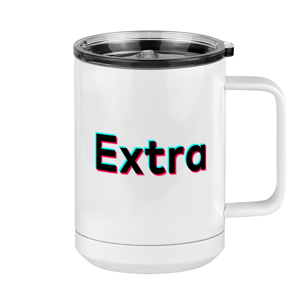 Extra Coffee Mug Tumbler with Handle (15 oz) - TikTok Trends - Right View