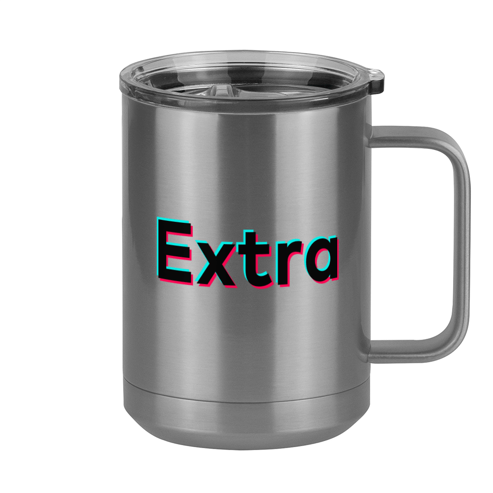 Extra Coffee Mug Tumbler with Handle (15 oz) - TikTok Trends - Right View