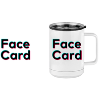 Thumbnail for Face Card Coffee Mug Tumbler with Handle (15 oz) - TikTok Trends - Design View