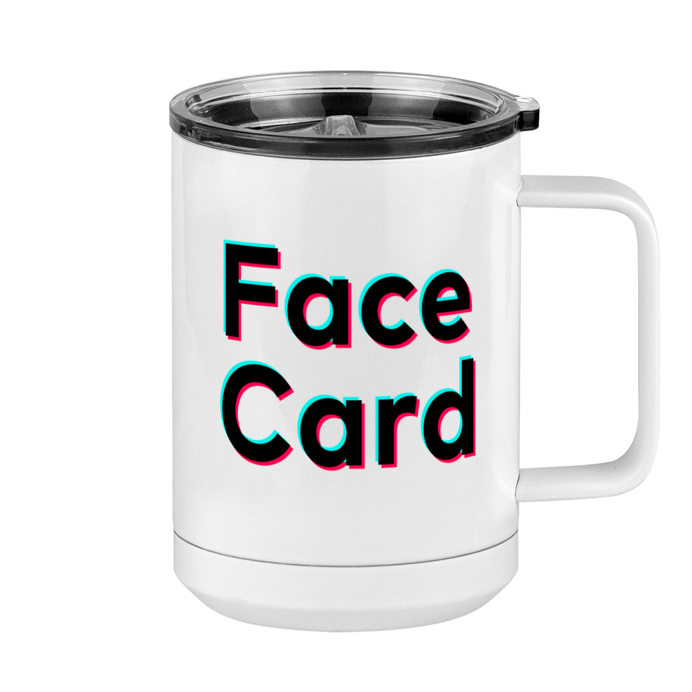 Face Card Coffee Mug Tumbler with Handle (15 oz) - TikTok Trends - Right View