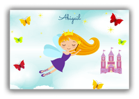 Thumbnail for Personalized Fairy Canvas Wrap & Photo Print III - Cloud Castle - Blonde Fairy - Front View