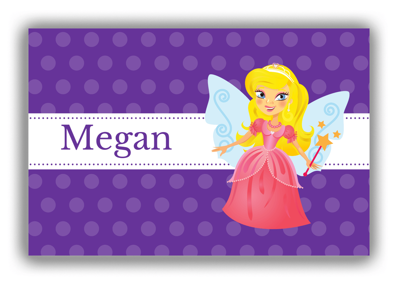 Personalized Fairy Canvas Wrap & Photo Print VI - Ribbon Fairy - Blonde Fairy - Front View