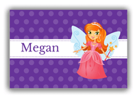 Thumbnail for Personalized Fairy Canvas Wrap & Photo Print VI - Ribbon Fairy - Redhead Fairy - Front View