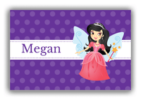 Thumbnail for Personalized Fairy Canvas Wrap & Photo Print VI - Ribbon Fairy - Black Hair Fairy I - Front View