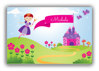 Thumbnail for Personalized Fairy Canvas Wrap & Photo Print I - Castle Hill - Redhead Fairy - Front View