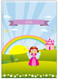 Thumbnail for Personalized Fairy Journal II - Rainbow Castle - Redhead Fairy - Front View