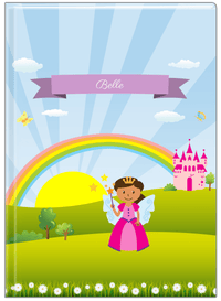 Thumbnail for Personalized Fairy Journal II - Rainbow Castle - Black Fairy II - Front View