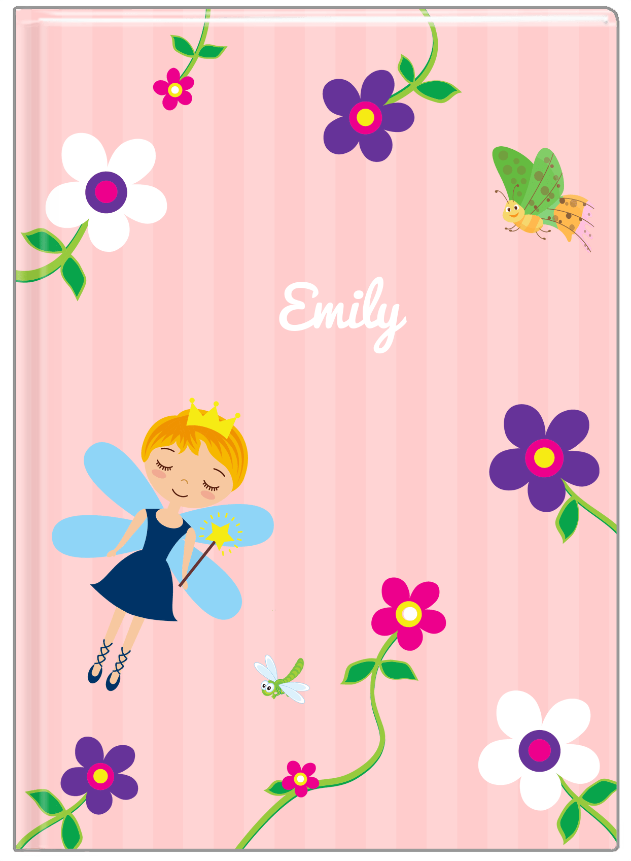 Personalized Fairy Journal IV - Flower Fairy - Blonde Fairy - Front View