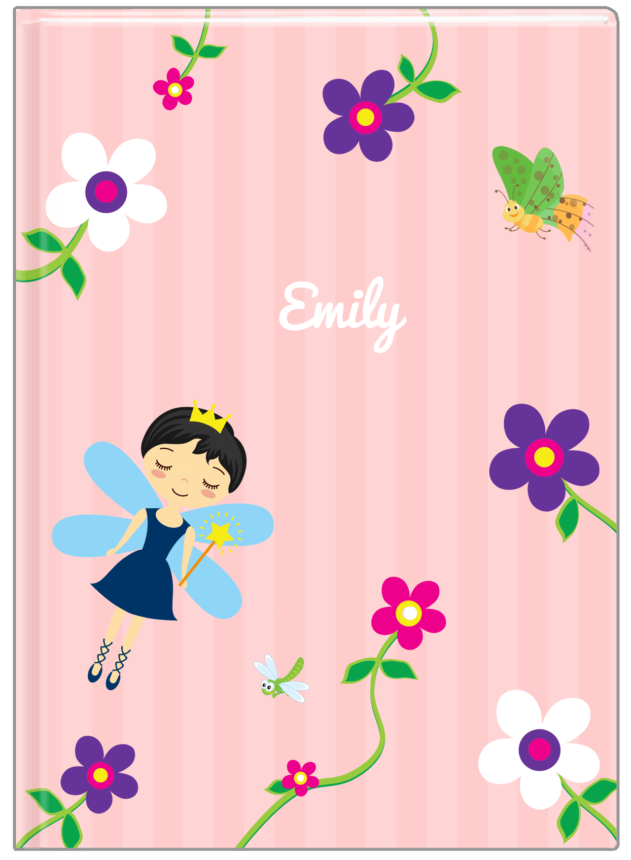 Personalized Fairy Journal IV - Flower Fairy - Asian Fairy - Front View
